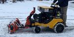 52^ Stand On Snow Plow Machine with Calcuim Spreader