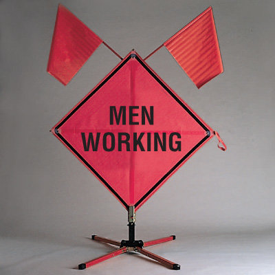 Men Working Sign Rental, 48"