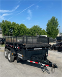 Rent Dump Trailer, 6x12, 6,900 lb capacity, 18^ Extra Height Sides