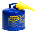 5 Gallon Metal Safety Can - Blue Kero w/Spout