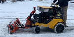 52^ Stand On Snow Plow Machine with Calcuim Spreader
