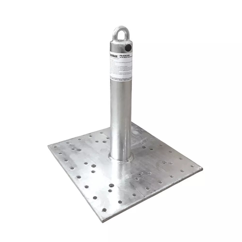 18' Vertical Stanchion Permanent Roof Anchor