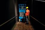 32' Narrow Scissors Lift Rental - Battery Powered
