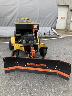 52' Stand On Snow Plow Machine with Calcuim Spreader 3