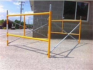 5'W x 3'H Complete Scaffolding Section