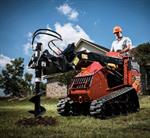 Auger Attachment Rental, for Stand On Skidloader