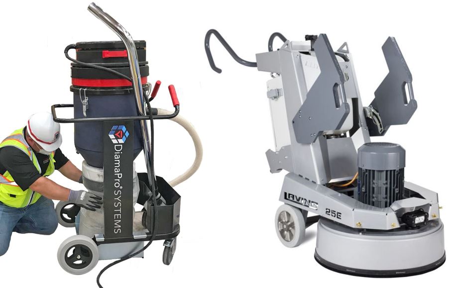 Concrete Grinder/Polisher and Vacuum Package, Elec 1
