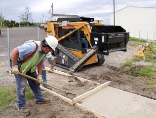Danuser Concrete Bucket w/ Auger & scoop