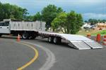 Eby 24 Foot Aluminum Equipment Deckover Trailer. 10,000 GVW