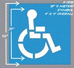 Rent a 39^ Handicapped Stencil (Int'l Stand. Size)