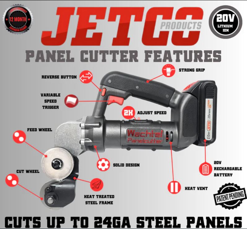 Rent a Metal Panel Cutter, Roller shear type, Cordless 2