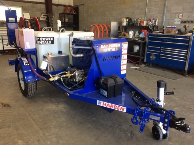 Rent a Trailer Sewer Jetter, 3000 PSI, 12gpm, Gas 1