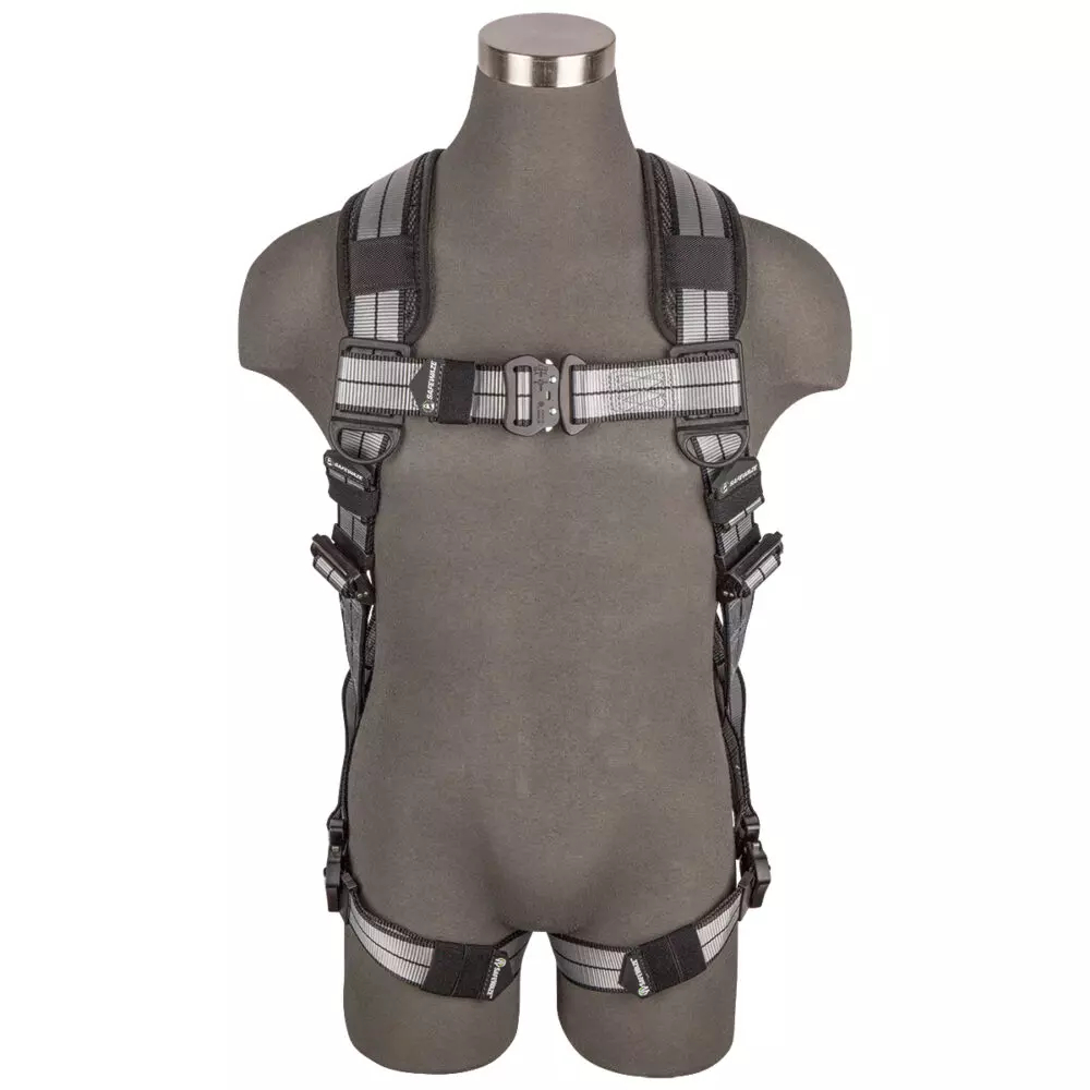 Safewaze PRO+ Slate Harness: (M) , Alum. Hardware