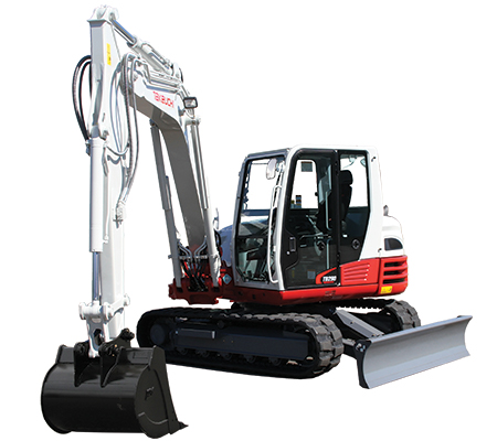 Takeuchi Excavator Digger Rental 8 Ton w/ Hydraulic Thumb 1
