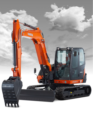 Takeuchi Excavator Digger Rental 8 Ton w/ Hydraulic Thumb 2