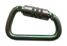 Twist Lock Modified D Steel Carabiner ANSI Rated