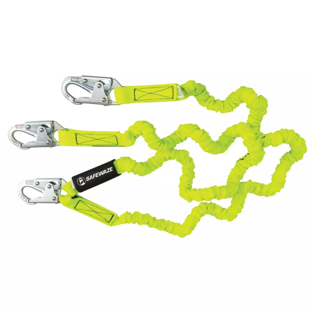 Xtreme Dual Leg Stretch Lanyard w/ (2) Snap Hooks