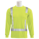 9007SEG Long Sleeve Plain T Lime Class 2 - MD