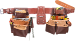 23 Pocket  Brown Leather Framer 3^ Belt