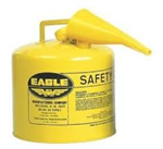 UI50FSY 5 Gallon Metal Safety Can - Yellow Diesel w/Spout