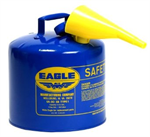 UI50FSB 5 Gallon Metal Safety Can - Blue Kero w/Spout