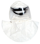 Tychem QC Double Bib Hood w/suspension (4/pk)