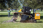 Stump Grinder Shaft Drive 75HP Diesel Track Drive